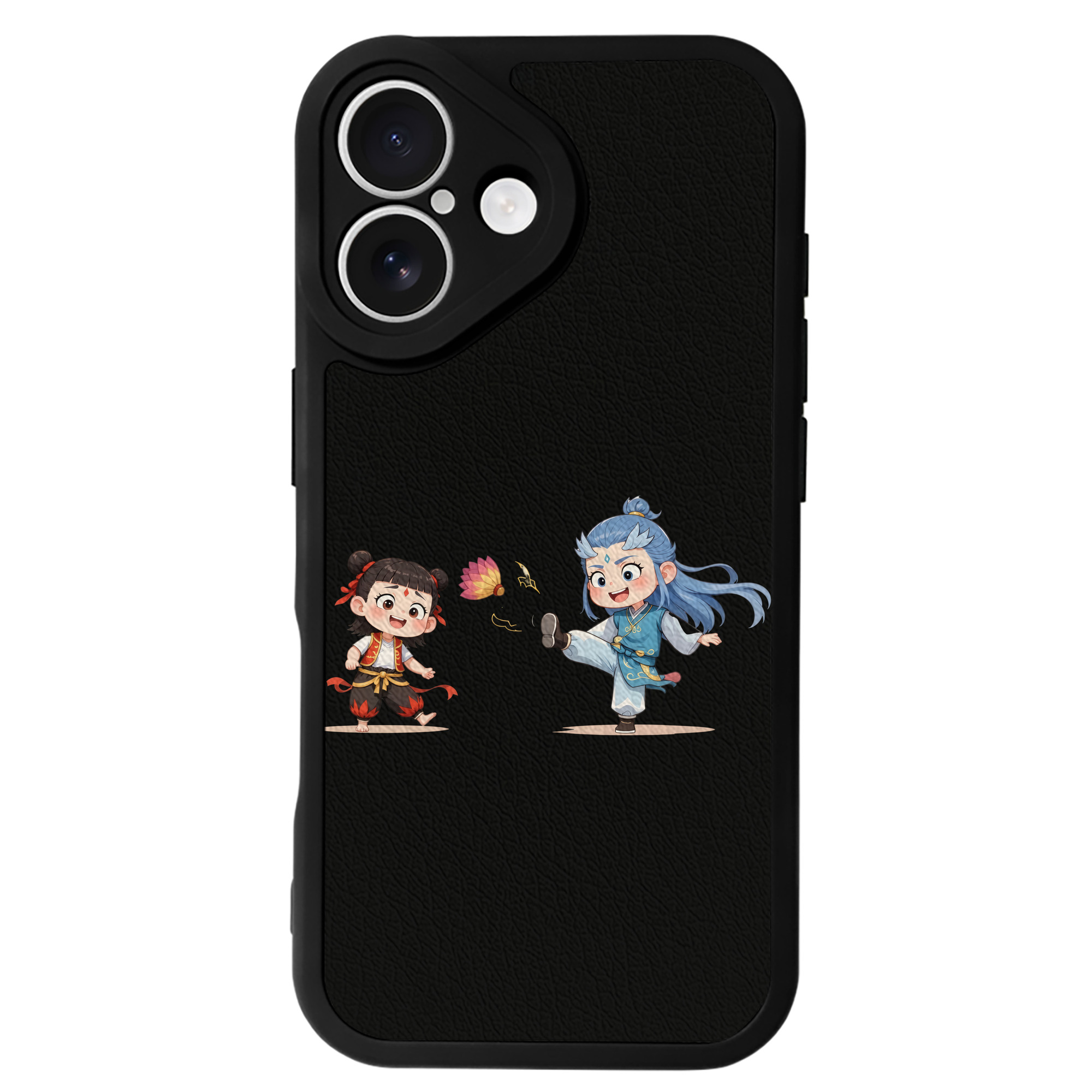 （画像用） Ne Zha 2 ナタ 魔童の大暴れ 【iPhone 16シリーズ対応】シリコンスマホケース（レザー調） 材質：シリコン